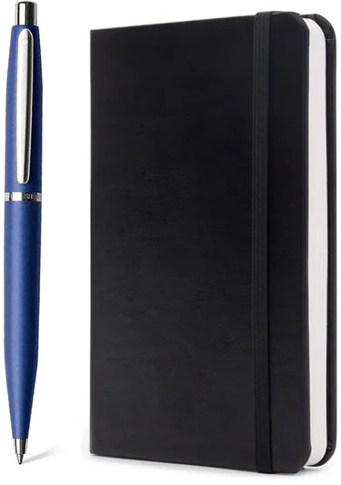 Sheaffer balpen giftset - vfm g9401 - neon blue nickel plated - met a6 notebook - sf-g2940151-4