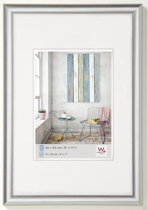 Walther trendstyle - kunststof lijst - fotoformaat 40x60 cm - zilver