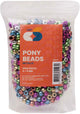 Colorations pony kralen metallic 6x9 mm 1000 stuks knutselset.