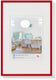 Walther new lifestyle - kunststof lijst - fotoformaat 40x60 cm - rood