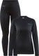 Craft core dry baselayer thermoset dames - zwart - maat l