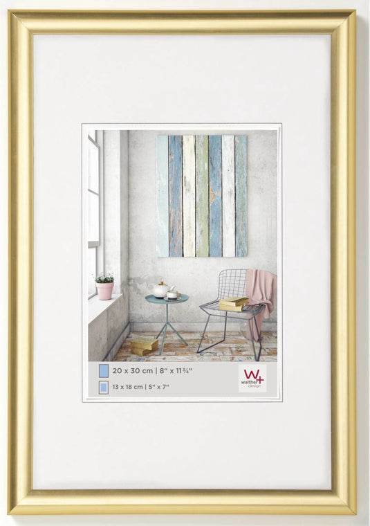 Walther trendstyle - kunststof lijst - fotoformaat 30x40 cm - goud