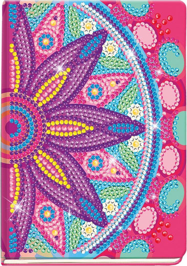 Totum diamond notitieboekje 079700 cadeautip - creatief knutselen schrijfboek - diamond painting mandala vanaf 6 jaar