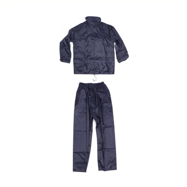 Puch regenpak xl blauw. voorzien van 2 zakken en een in de kraag verwerkte caon