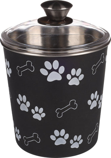 Flamingo kena met deksel - snackdoos honden - snackpot met deksel kena zwart 16cm 1900ml - 1st - 129893 - 1st