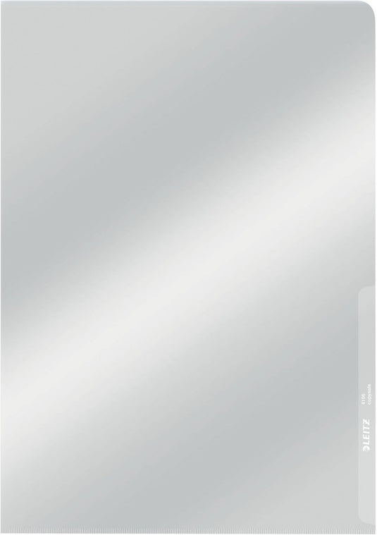 Leitz premium zichtmap pvc – a4 – 0,15 mm – 100 stuks - glashelder