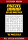 Merkloos sans marque puzzel binair - puzzelboek medium - 75 puzzels incl. uitleg en oplossingen - 10x10 raster