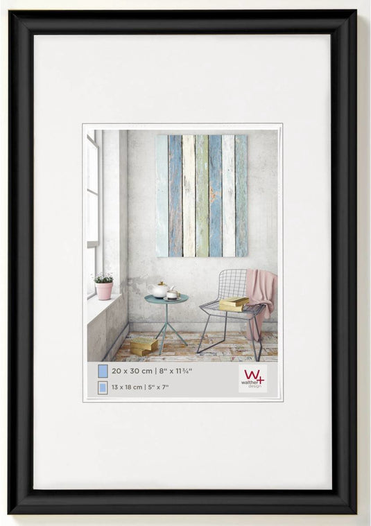 Walther trendstyle - kunststof lijst - fotoformaat 40x60 cm - zwart