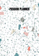 Passion planner-12 maanden- wekelijks - a5- zachte kaft-marmer blauw- allets comfort