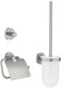 Grohe essentials accessoireset - toiletrolhouder - toiletborstelset - haak - supersteel (rvs)