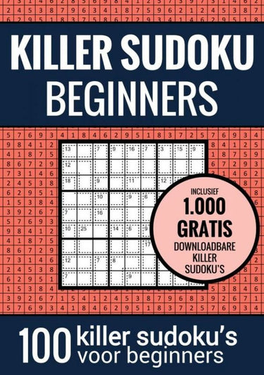 Merkloos sans marque sudoku makkelijk: killer sudoku - puzzelboek met 100 makkelijke puzzels voor volwassenen en ouderen