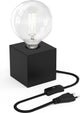 Calex tafellamp vierkant - industrieel - e27 fitting - zwart - excl. lichtbron
