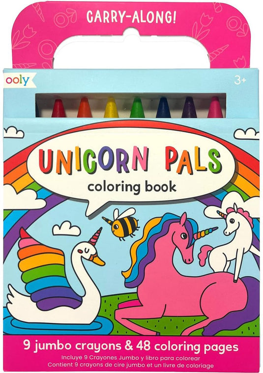Ooly - carry along - unicorn pals - kleurboek travelpakket