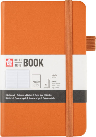 Sakura gelijnd harde kaft notitieboek pocket amber
