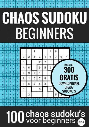 Choas sudoku sudoku makkelijk: chaos sudoku - nr. 2 - puzzelboek met 100 makkelijke puzzels voor volwassenen en ouderen