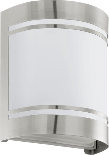 Eglo cerno wandlamp buiten - e27 - 16,5 cm - roestvast staal wit