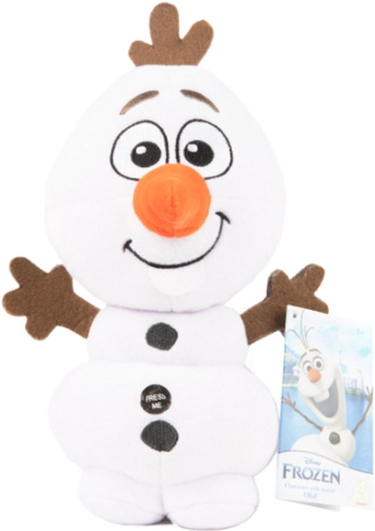 Disney frozen olaf - pluche knuffel met geluid 23 cm - speelgoed knuffels voor kinderen jongens meisjes - anna, elsa, sven, olaf sneeuwpop