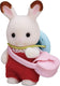 Sylvanian families 5405 baby chocoladekonijn- fluweelzachte speelfiguur