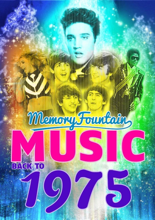 1975 memoryfountain music: relive your 1975 memories through music trivia game book born to run, bohemian rhapsody, walk this way, and more!