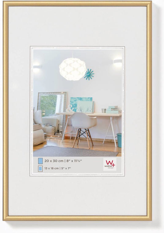 Walther new lifestyle - kunststof lijst - fotoformaat 20x25 cm - goud
