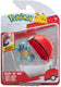 Jazwares pokémon clip 'n' go poké balls squirtle #3 poké ball mini-figuur