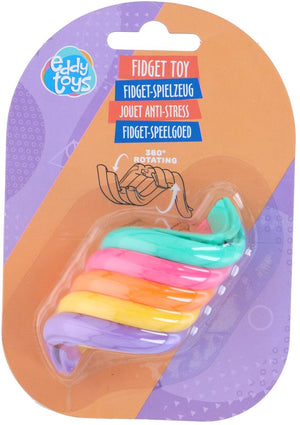 Eddy toys fidget toy - 35131 - fidget-speelgoed met 360° rotating functie - jouet anti-stress compact formaat - anti-stress speeltje voor thuis en school - multicolor 7,5x4cm