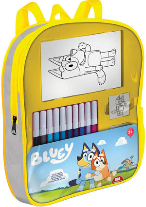Multiprint bluey rugzak met stempels en viltstiften