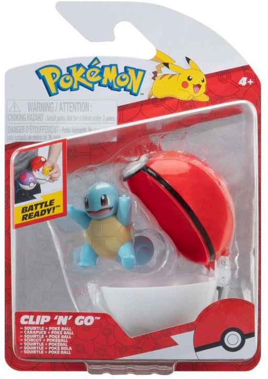 Jazwares pokémon clip 'n' go poké balls squirtle