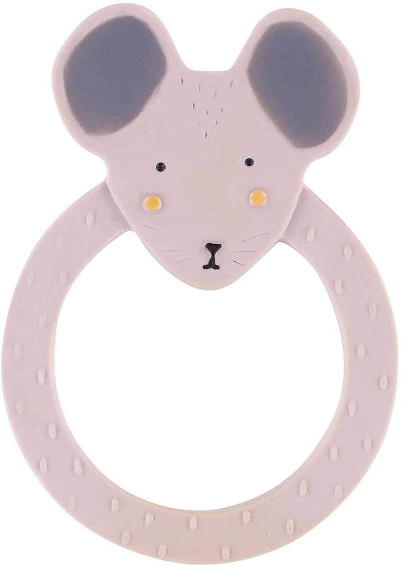Afbeelding laden in galerijviewer, Trixie natuurlijk rubber ronde bijtring - mrs. mouse
