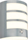 Briloner - led wandlamp accu - touch - timer - mat chroom - verwisselbare batterij - verwisselbare voet - 18 x 15 x 7 cm - mat chroom