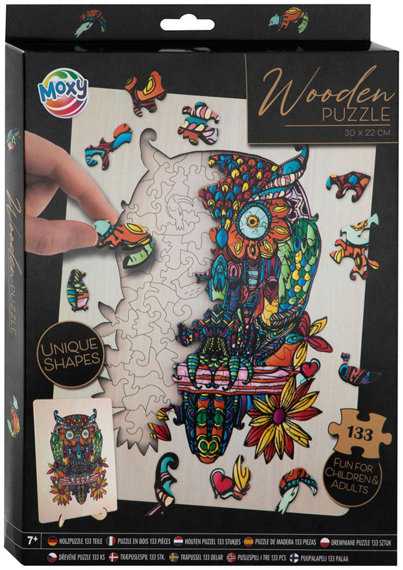 Afbeelding laden in galerijviewer, Creative craft group houten legpuzzel uil, 133st.
