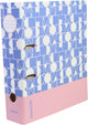 Ancor ordner smooth a4 2r 8cm roze blauw - an-113174-d