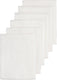 Meyco baby uni hydrofiele doeken - 6-pack - white - 60x60cm