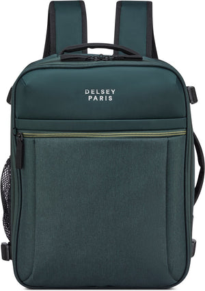 Delsey brochant 3 underseater rugzak 40 cm – 24l – 0,6 kg – gerecycled polyester – laptopvak 16” – smart sleeve – pine green