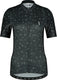 Bbb cycling fietsshirt dames korte mouw donnafit - wielershirt dames korte mouw - comfortabel en sneldrogend wielrenshirt dames - zwart bloemen - maat m - bbw-412