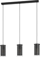 Eglo pinto textil 1 hanglamp - e27 - 82 cm - zwart