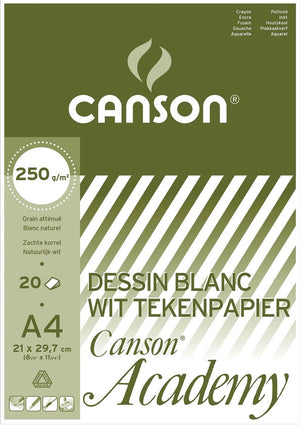 Canson tekenblok academy formaat 21 x 297 cm (a4)
