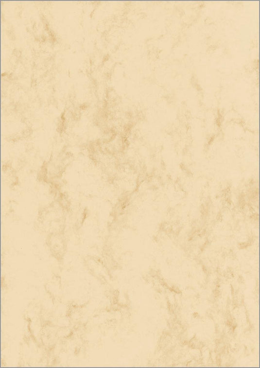 Sigel designpapier - a4 - marmer beige - 200 grams - 50 vel - si-dp397