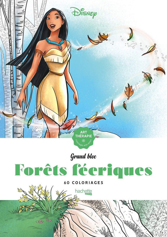 Hachette heroes les grands blocs disney forêts féeriques - kleurblok voor volwassenen