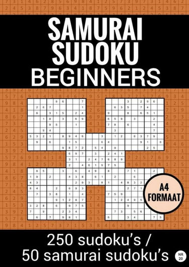 Merkloos sans marque samurai sudoku - makkelijk - nr. 20 - puzzelboek met 100 makkelijke puzzels voor volwassenen en ouderen