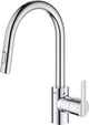 Grohe quickfix feel keukenkraan - draaibare uitloop - uittrekbare handdouche - chroom