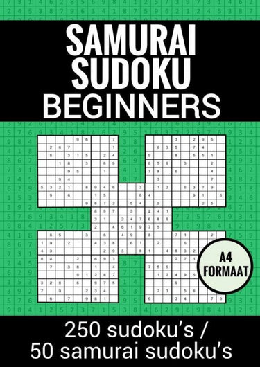 Merkloos sans marque sudoku makkelijk: samurai sudoku - nr. 19 - puzzelboek met 100 makkelijke puzzels voor volwassenen en ouderen