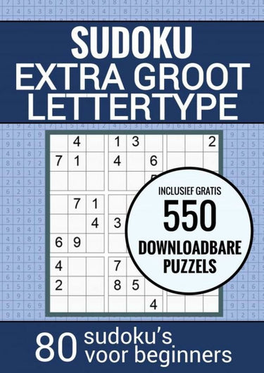Merkloos sans marque boek cadeau - sudoku makkelijk - puzzelboek voor ouderen, senioren, opa en oma en slechtzienden: grootletter type xl xxl