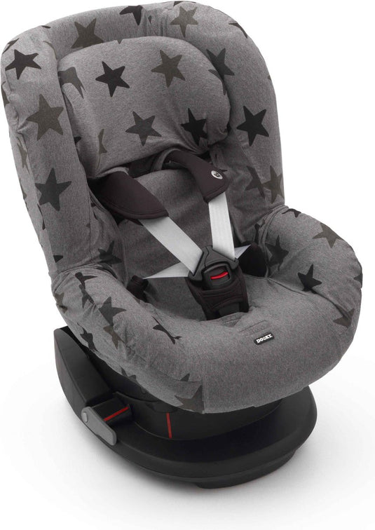 Dooky seat cover groep 1 autostoel hoes grey star - universele autostoelhoes maxi cosi cabriofix, maxi cosi hoes pebble, maxicosi hoes, cybex en meer - autostoelhoes baby universeel