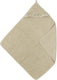 Meyco baby ruffle badcape - sand - 80x80cm