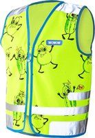 Wowow reflectievest kids comic veggie maat l groen