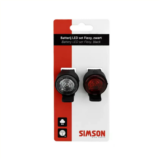 Verlichtingsset Simson 'Flexy' LED set - zwart