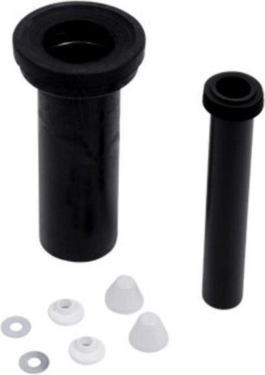 Plieger sanit wandclosetaansluiting - complete aansluitset - 30 cm - zwart