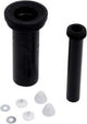 Plieger sanit wandclosetaansluiting - complete aansluitset - 30 cm - zwart