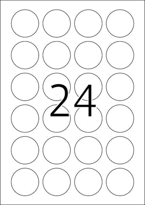 Herma movables etiketten rond 40 100 vel din a4 2400 stuks 4476